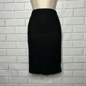 Black pencil skirt